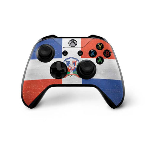 Dominican Republic Flag Faded Xbox One X Bundle Skin